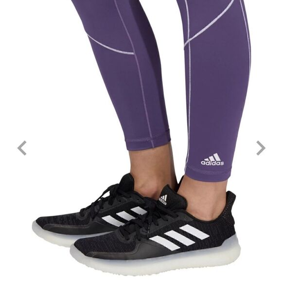 Adidas Believe This Tight 2.0 Women's Leggings Size Small S Tech Purple White - Picture 7 of 8